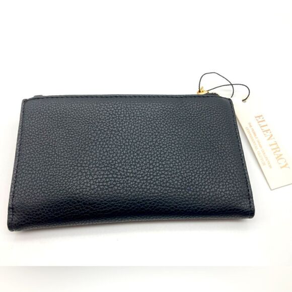NWT Ellen Tracy Pebble Grain Collection Continental Clutch - Picture 2 of 8